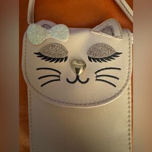 Kitty Cat light cream/pinkish crossbody - NWOT - tag got detached. Lots of MEOW